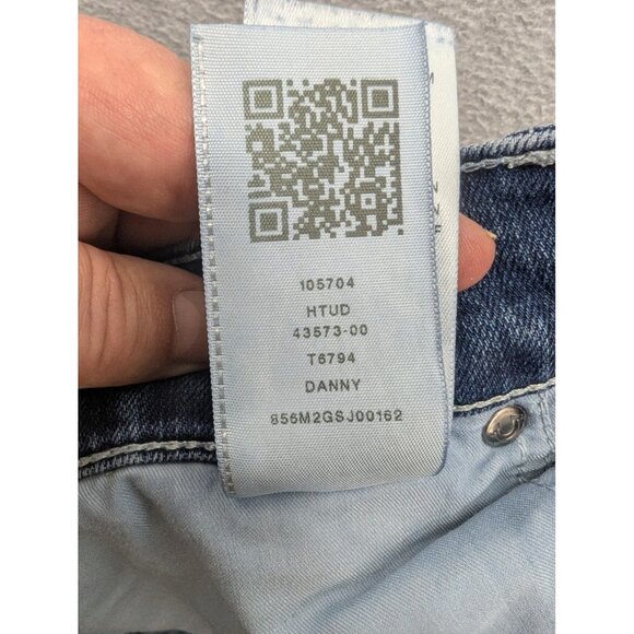 True Religion Danny Jeans Mens 38 Blue Tapered Leg Stretch Denim Casual - Picture 14 of 14